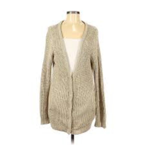 Urban outfitters sparkle and fade beige cardigan Size Small - Picture 1 of 5